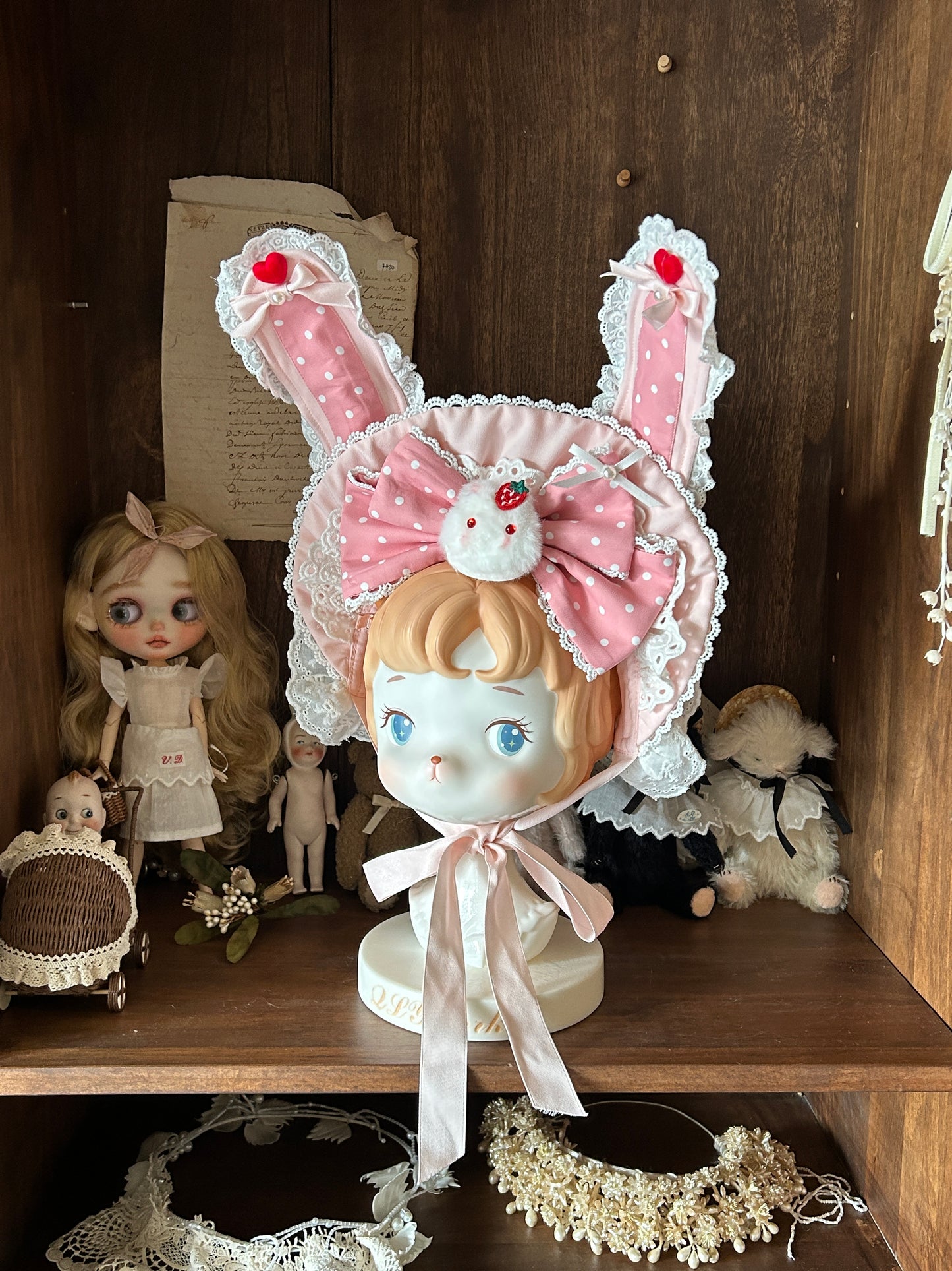 【受注予約~12/18】Sweet Berry Rabbit アクセサリー【蜜桃白茶】