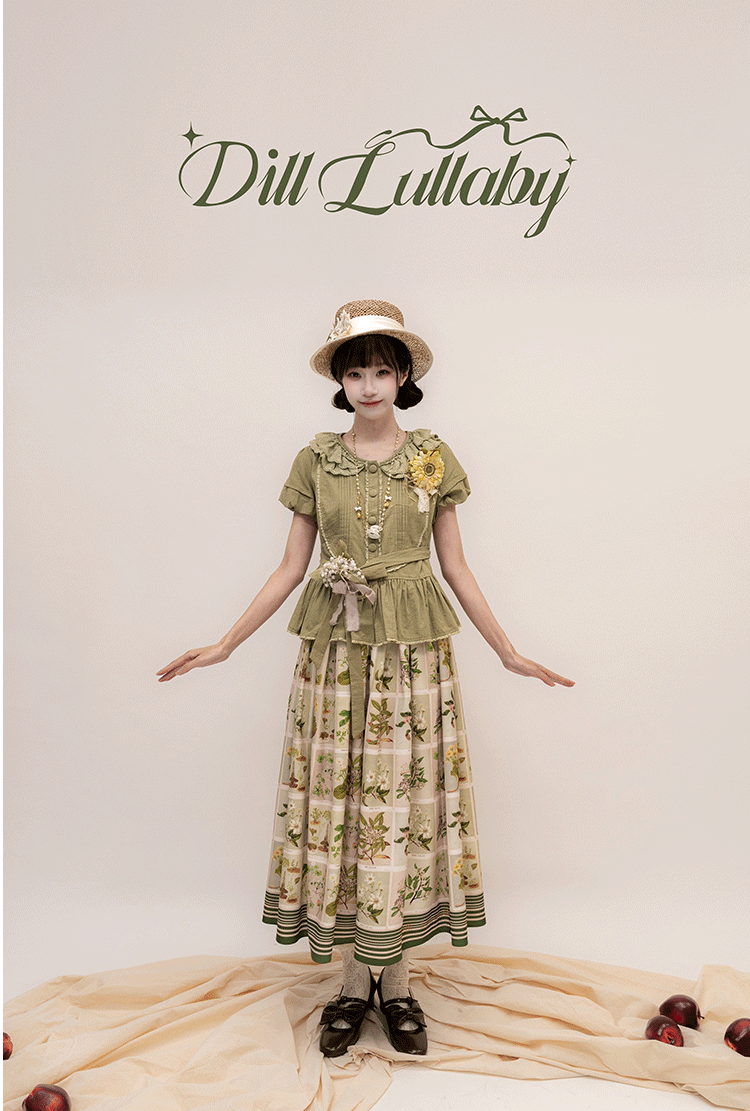 【受注予約~5/20】植物園 ワンピース、スカート【Dill Lullaby】