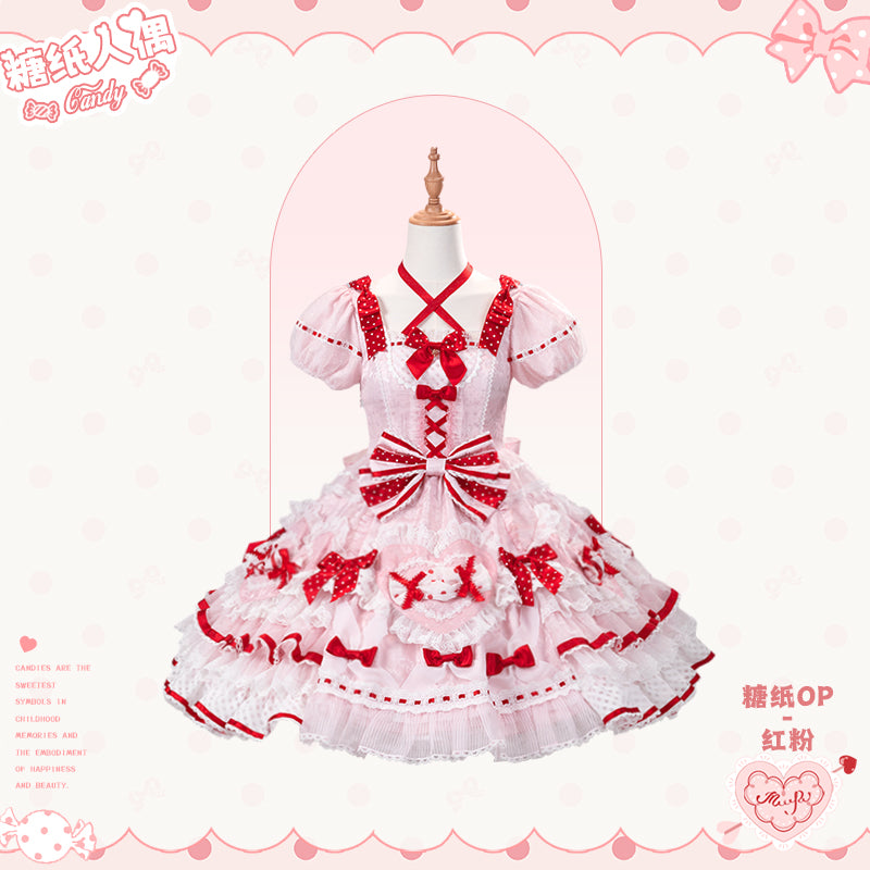 【受注予約~12/8】Candy Wrapper ワンピース【花与珍珠匣】