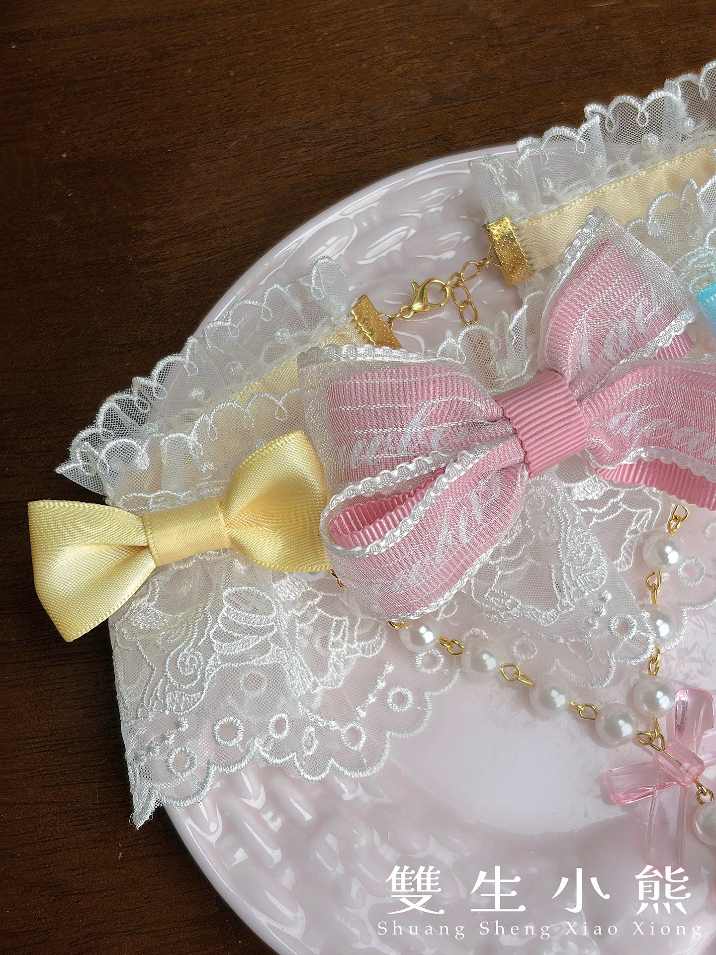 【受注予約~4/27】Pastel Macarons アクセサリー【双生小熊】