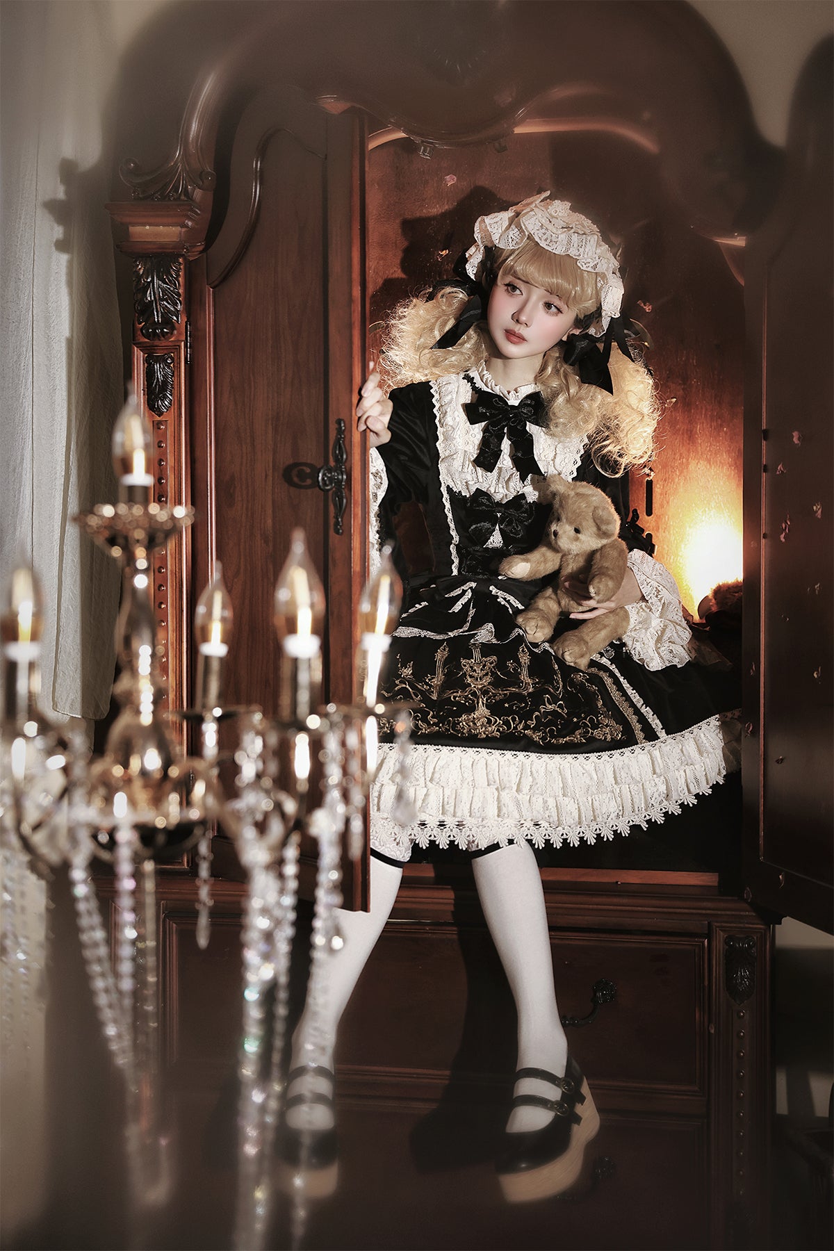 【受注予約~8/27】Candle Doll ワンピース【Bramble Rose】