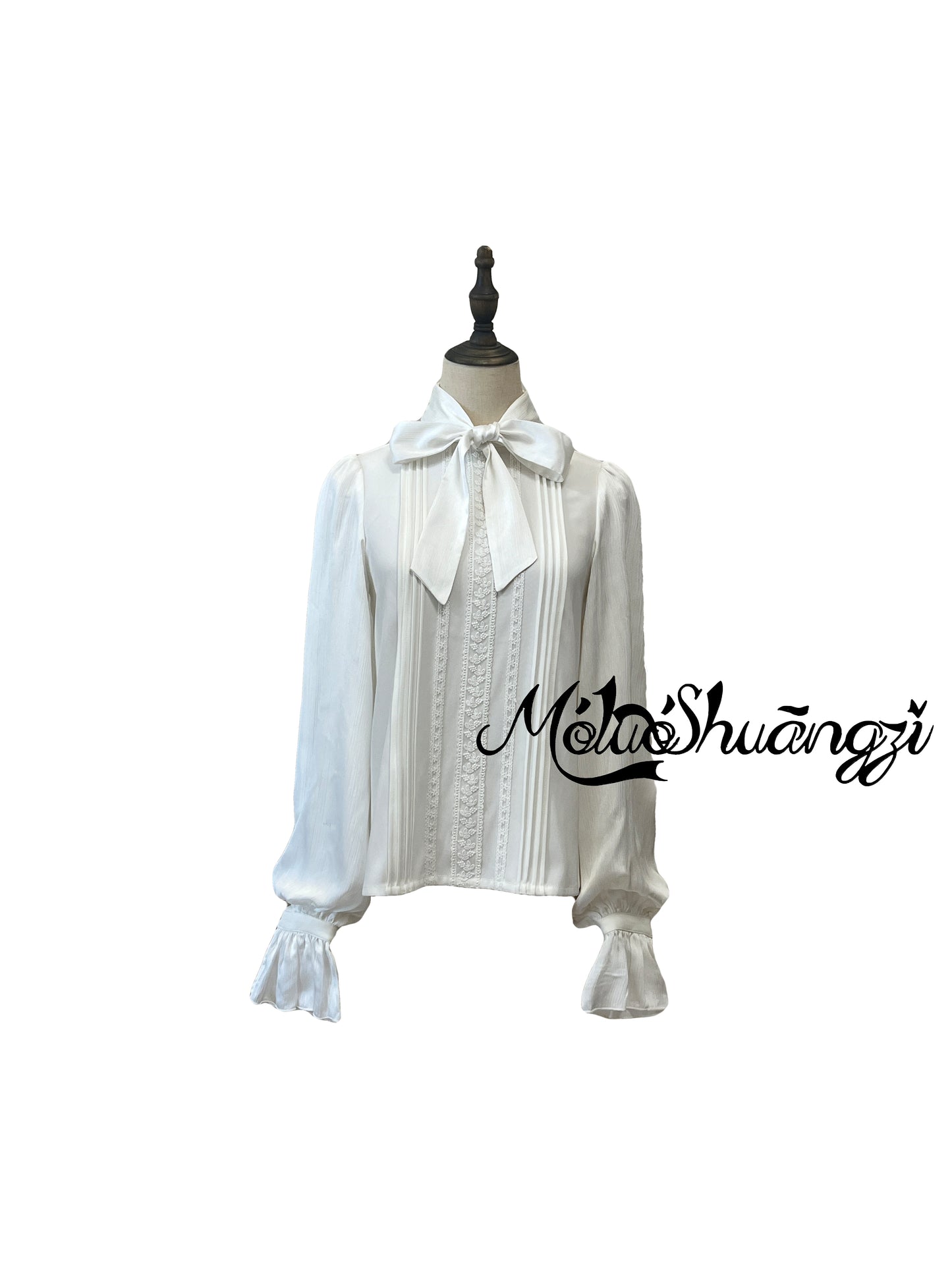 【受注予約~9/10】夕暮れの図書室 ブラウス(リボン付き)【摩罗双子】