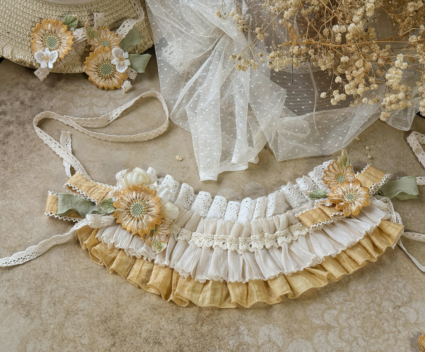 【受注予約~9/23】月下の向日葵 アクセサリー 【Moonlight Amber】