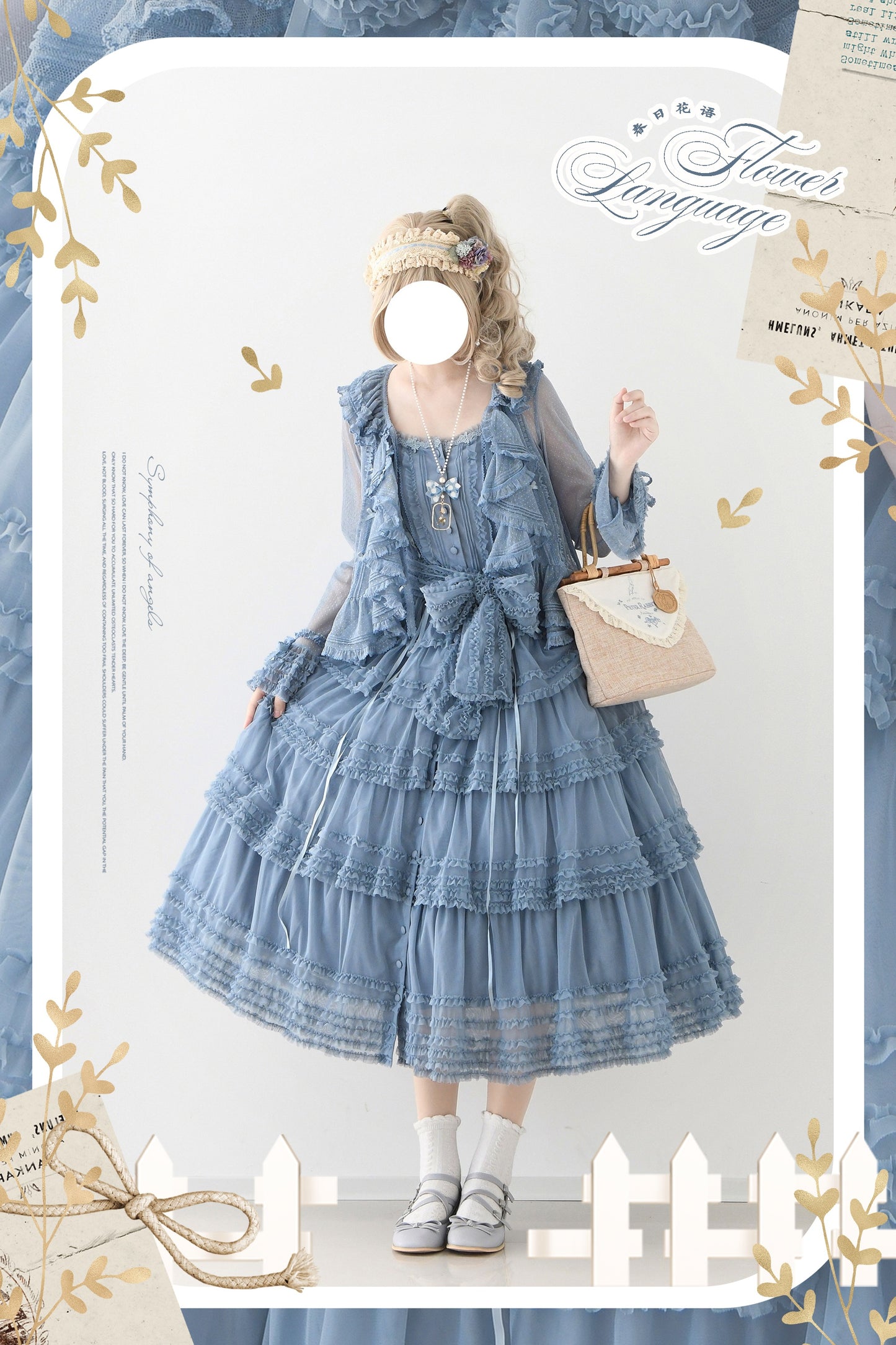 【受注予約~12/24】Lillian's Summer ジャンパースカート(タイプ1・ロング丈)【Spring Flower Language】