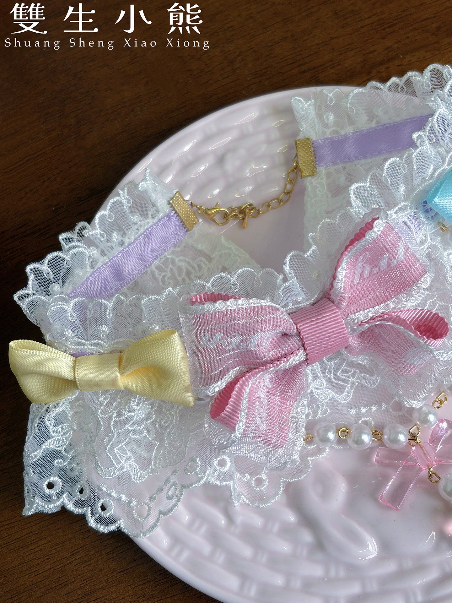 【受注予約~4/27】Pastel Macarons アクセサリー【双生小熊】