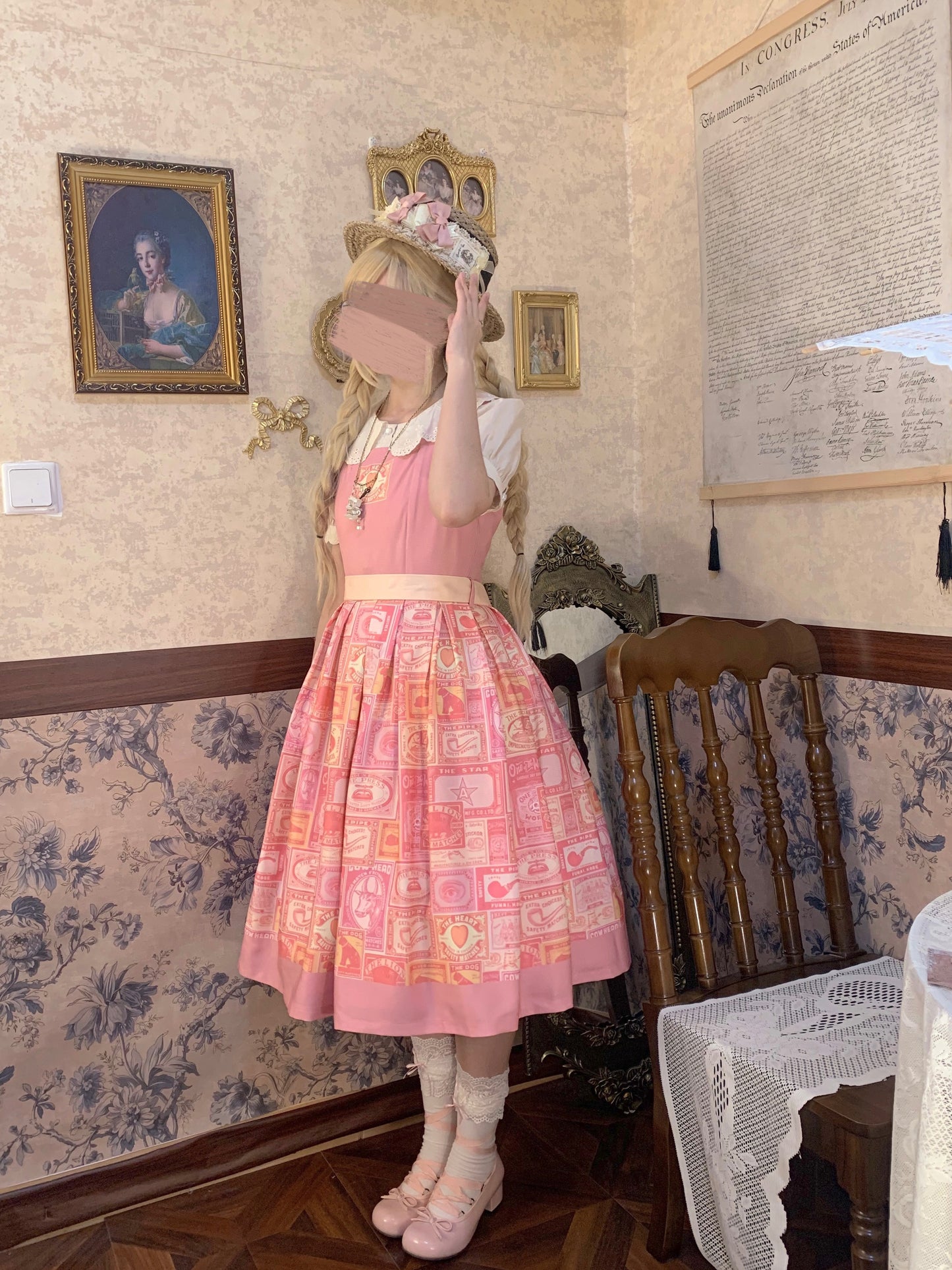 Antique Labels ジャンパースカート【Miss Cube】