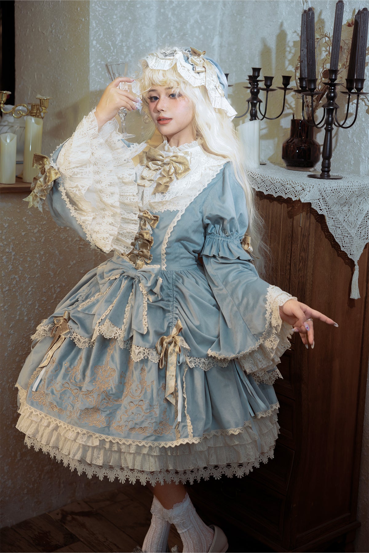 【受注予約~8/27】Candle Doll ワンピース・フルセット【Bramble Rose】