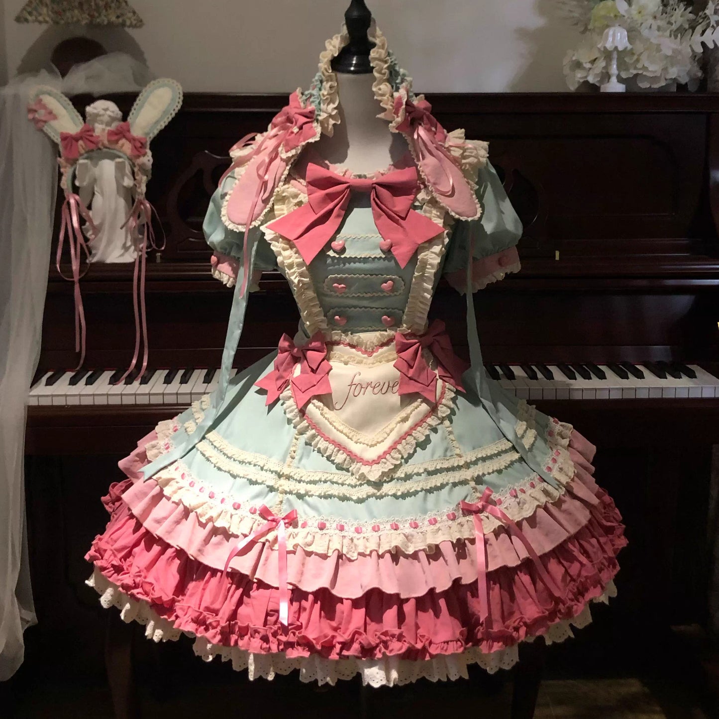 [Pre-orders until September 23rd] Lop-Ear Rabbit Full Set [Heart-Playing Couple]