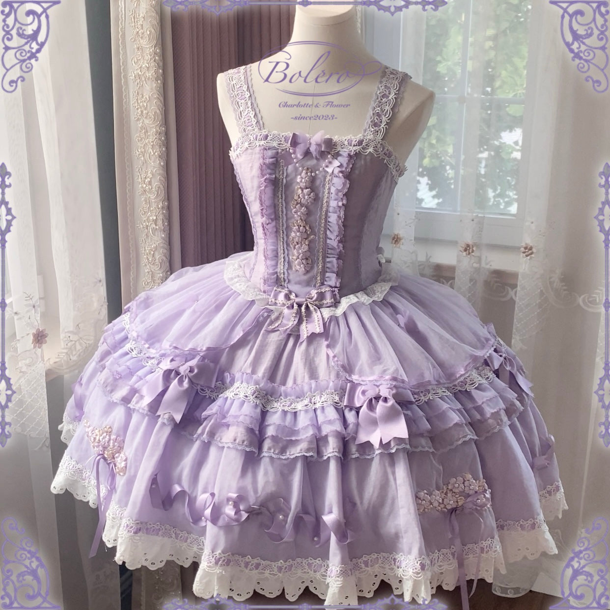 【受注予約~10/15】Bouquet Charlotte ジャンパースカート【Bolelo】