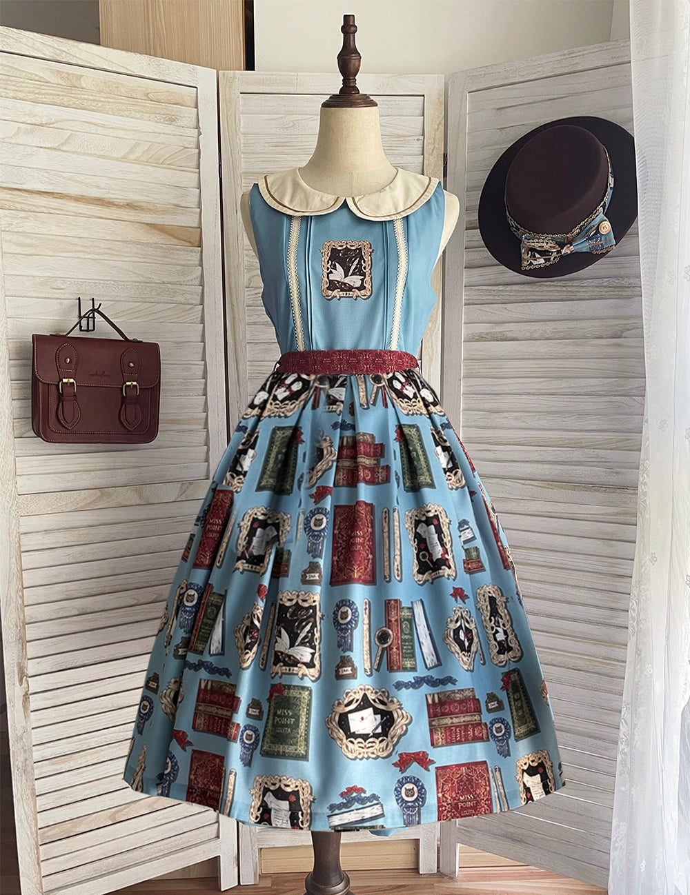 【受注予約~10/22】Wheat Book ジャンパースカート【Miss Cube】