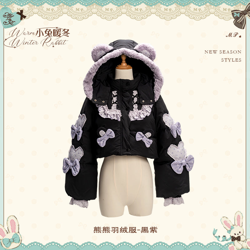 【受注予約~11/12】Winter Rabbit ショートダウンコート【花与珍珠匣】
