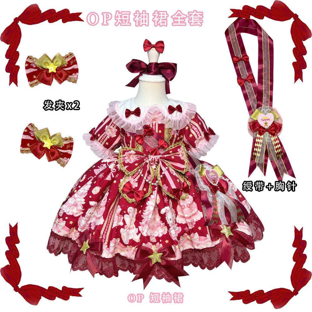 Rabbit Bear Birthday ワンピースセット(キッズサイズ・半袖)【FOUR RAL】