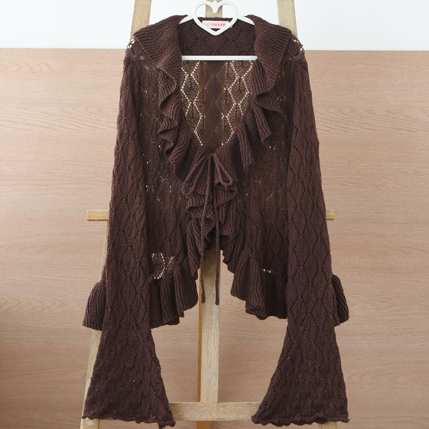 Sunset Bouquet フリルカーディガン【MIST】