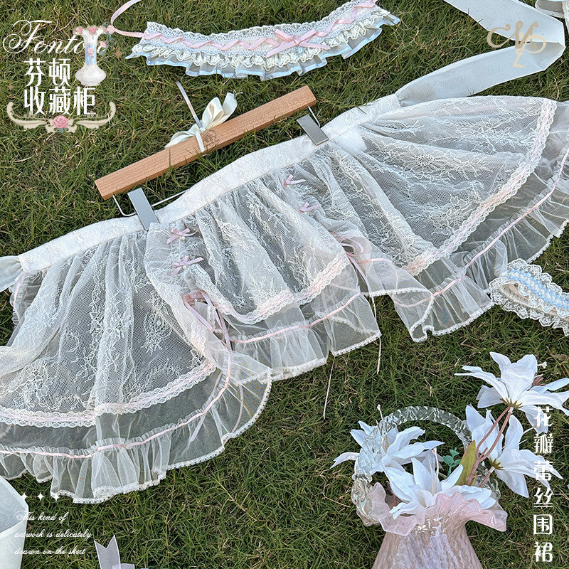 【受注予約~4/29】Fenton Curio Cabinet ワンピース・ジャンパースカート・エプロン【花与珍珠匣】