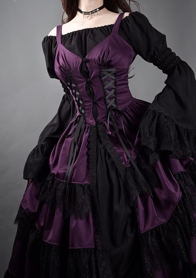 【受注予約~10/30】Black&Purple Margarita インナースカート【VantablackStudio】