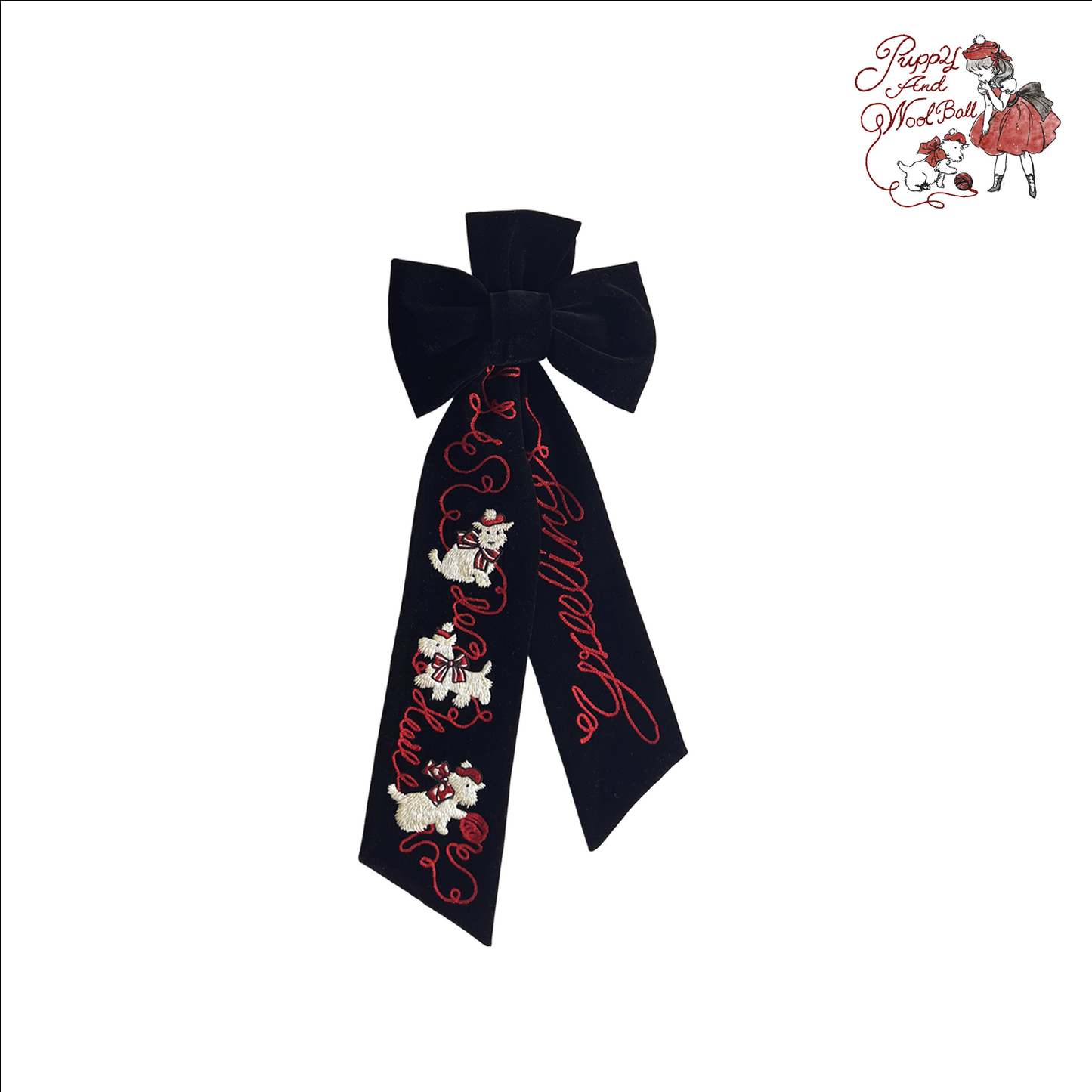 【受注予約~10/30】Puppy and WoolBall アクセサリー【iris de nuit】