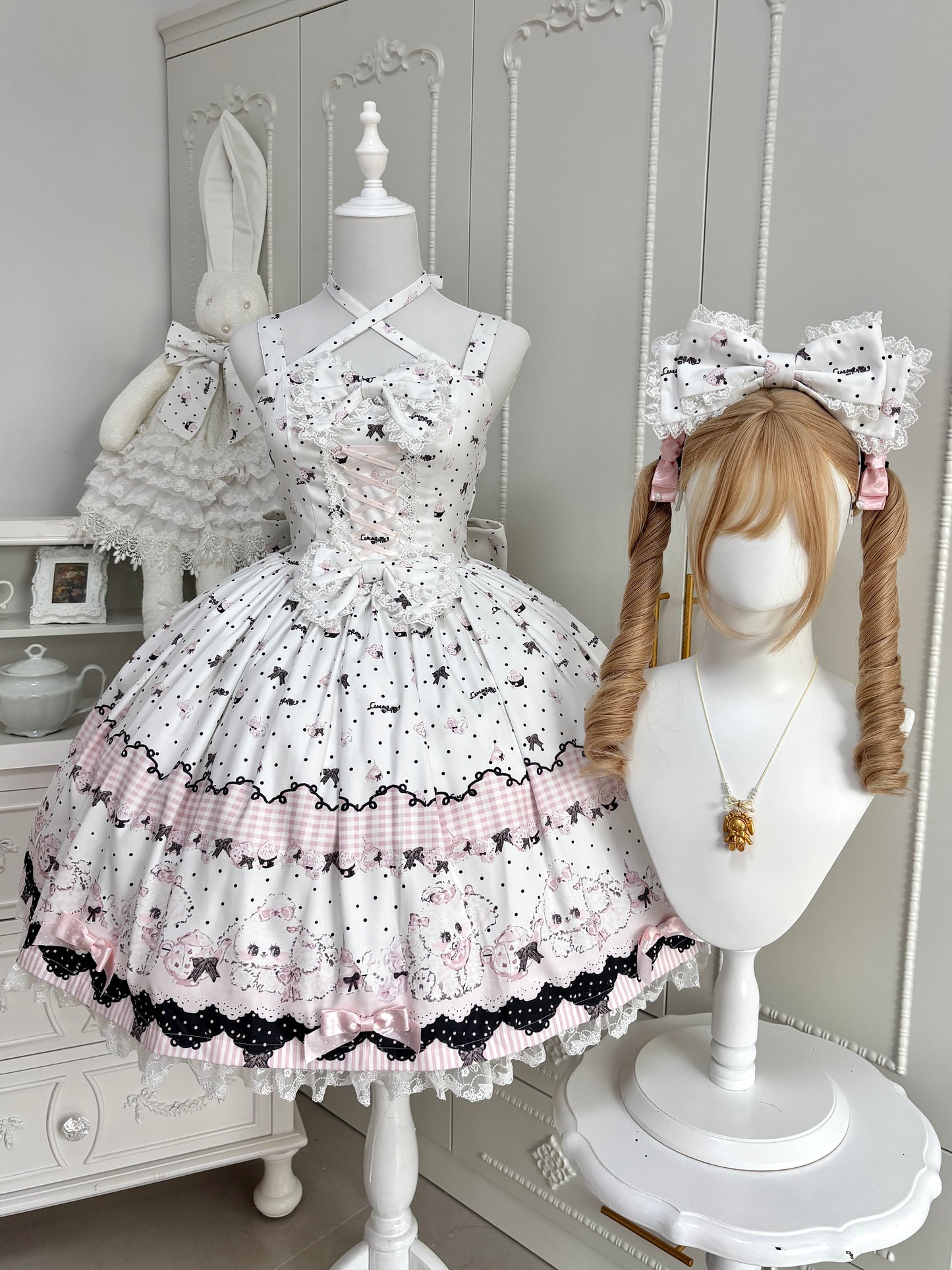 【受注予約~11/18】Polka Dot Puppy アクセサリー【兔果芋園】