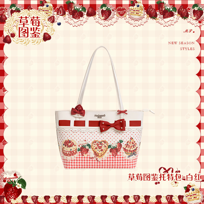【受注予約~11/18】Strawberry Cake Illustration トートバッグ【花与珍珠匣】