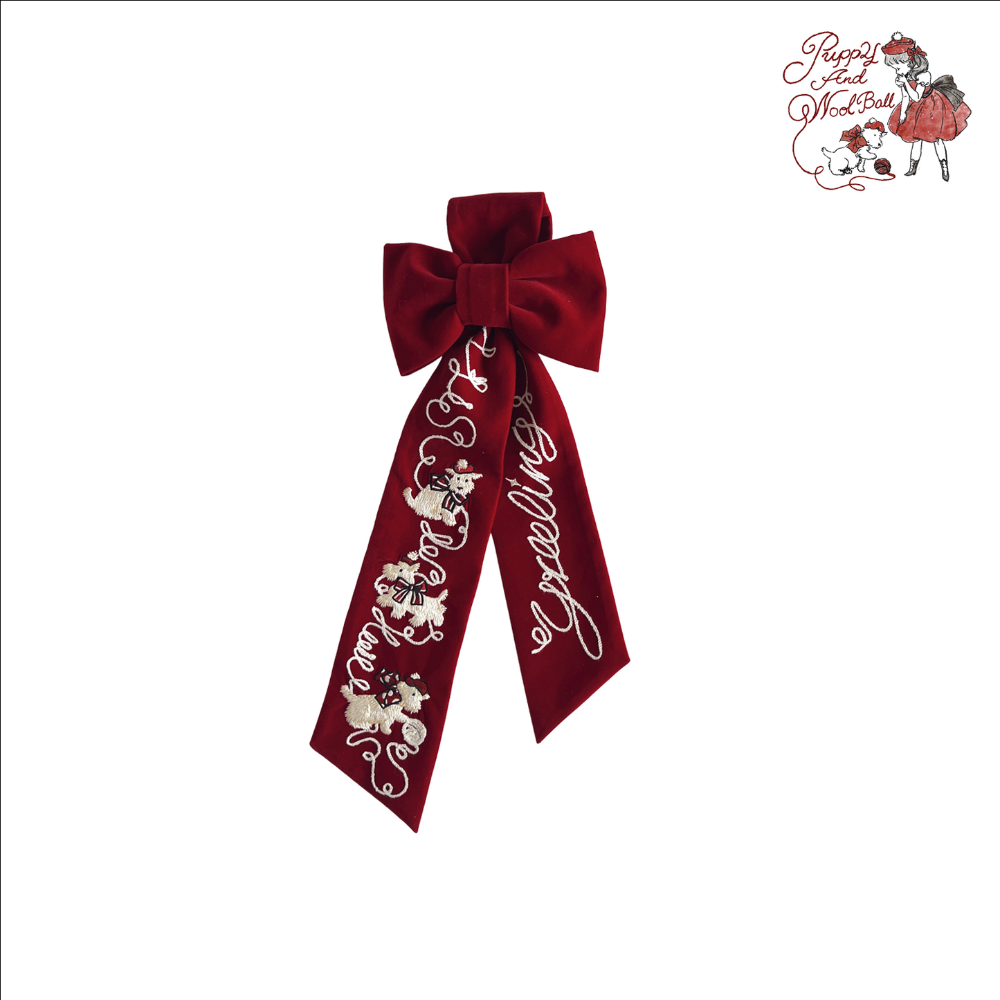 【受注予約~10/30】Puppy and WoolBall アクセサリー【iris de nuit】