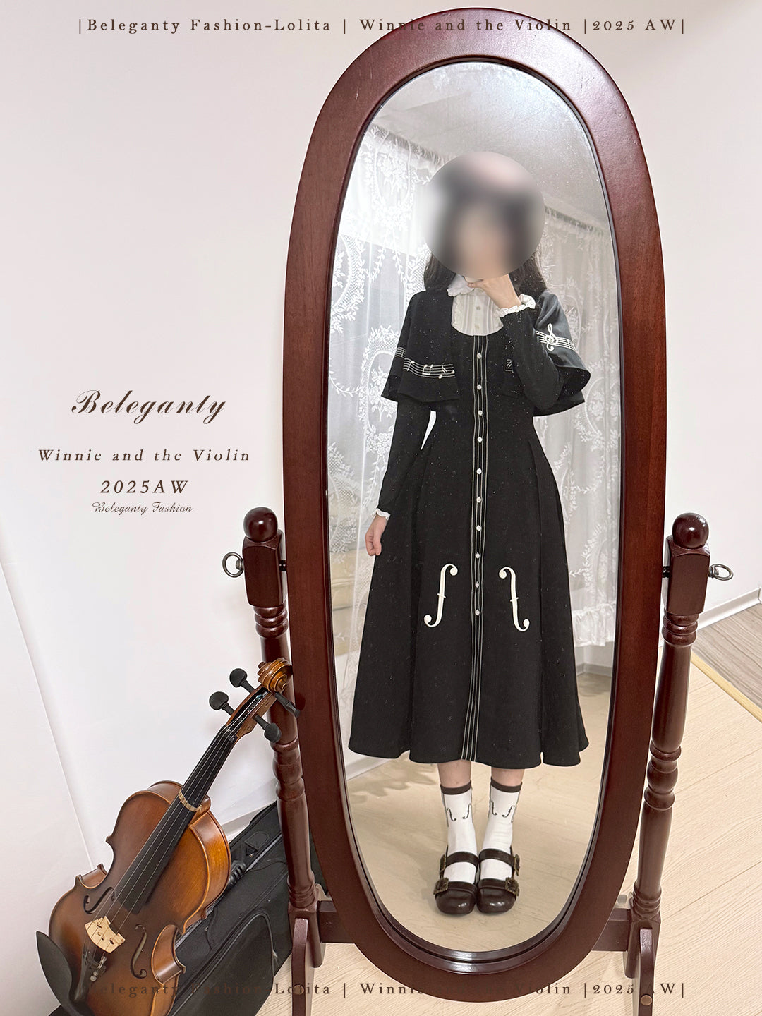 【受注予約~11/18】Winnie and the Violin ワンピース【Beleganty】