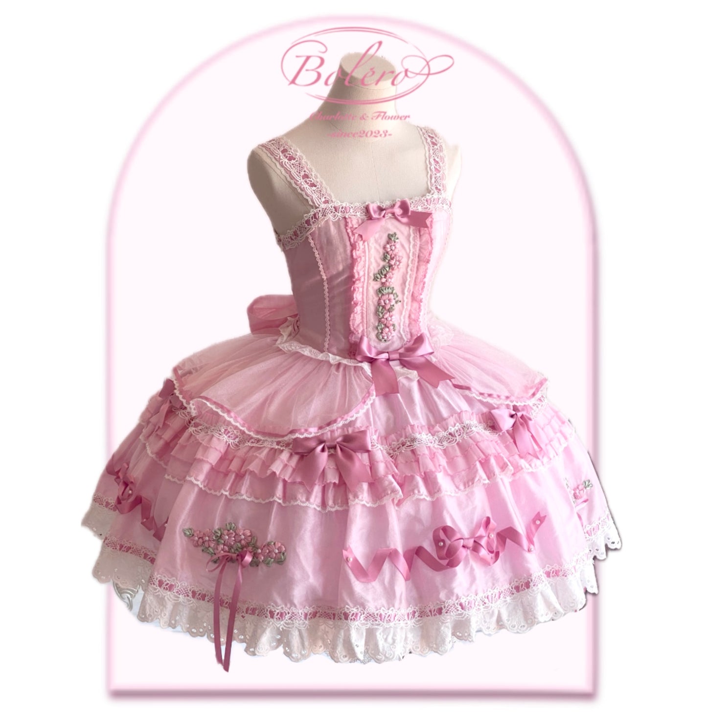 【受注予約~10/15】Bouquet Charlotte ジャンパースカート【Bolelo】