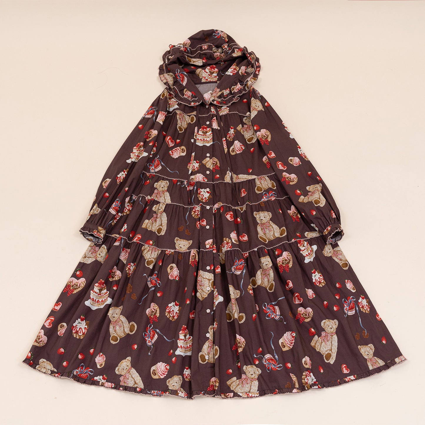 【受注予約~10/9】Chocolate Bear 2.0 ワンピース【Maple Sugar】
