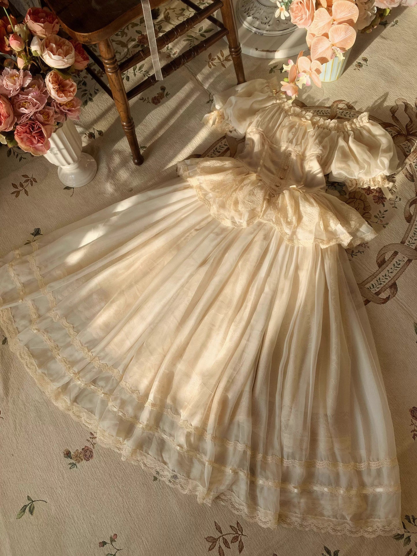 【受注予約~6/5】Midsummer Dance スカート【Flower Bouquet】