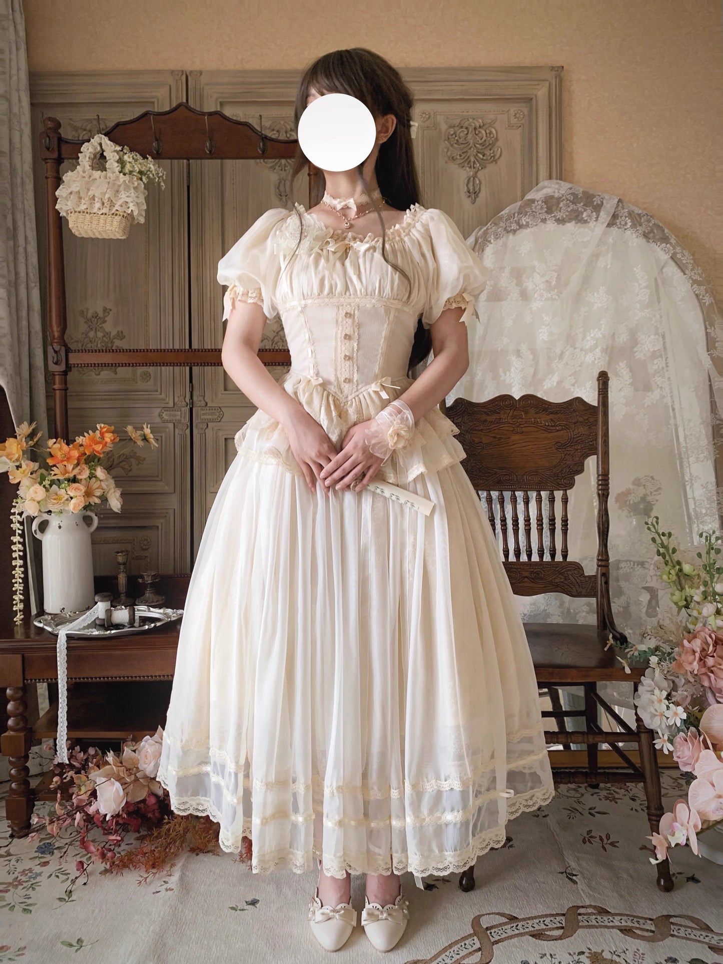 【受注予約~6/5】Midsummer Dance スカート【Flower Bouquet】