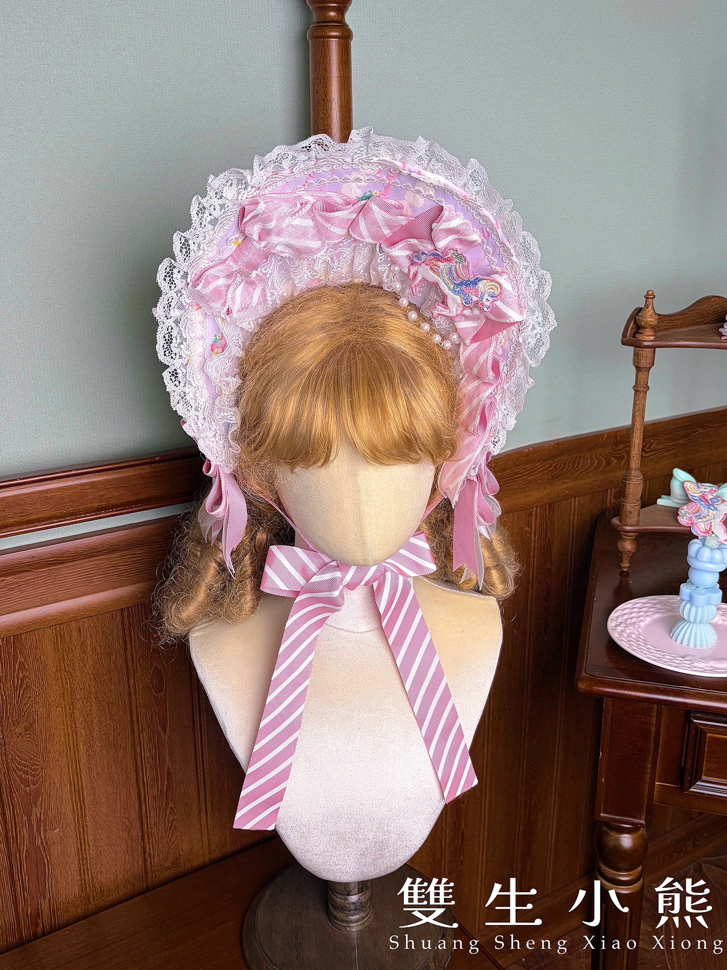 【受注予約~4/27】Pastel Macarons アクセサリー【双生小熊】