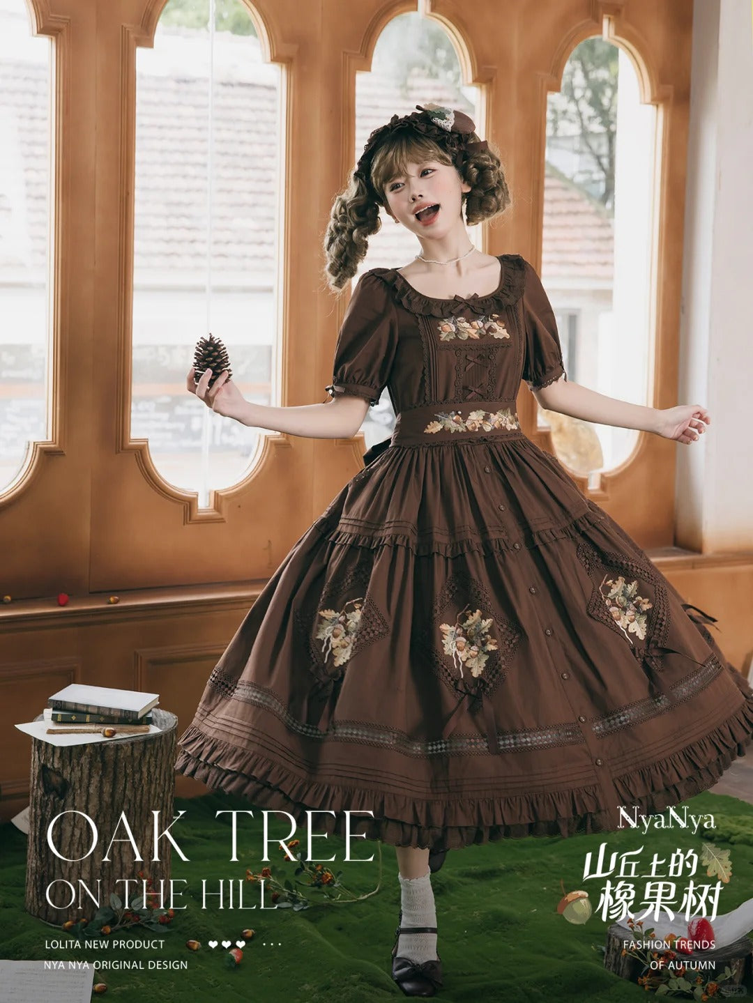 【受注予約~9/2】Strawberry Flowers on the Hill 5.0 ワンピース【NyaNya】