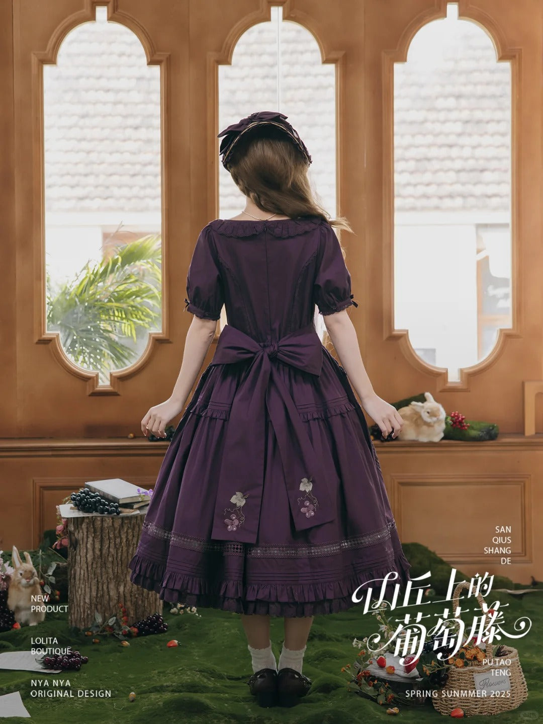 【受注予約~9/2】Strawberry Flowers on the Hill 5.0 ワンピース【NyaNya】