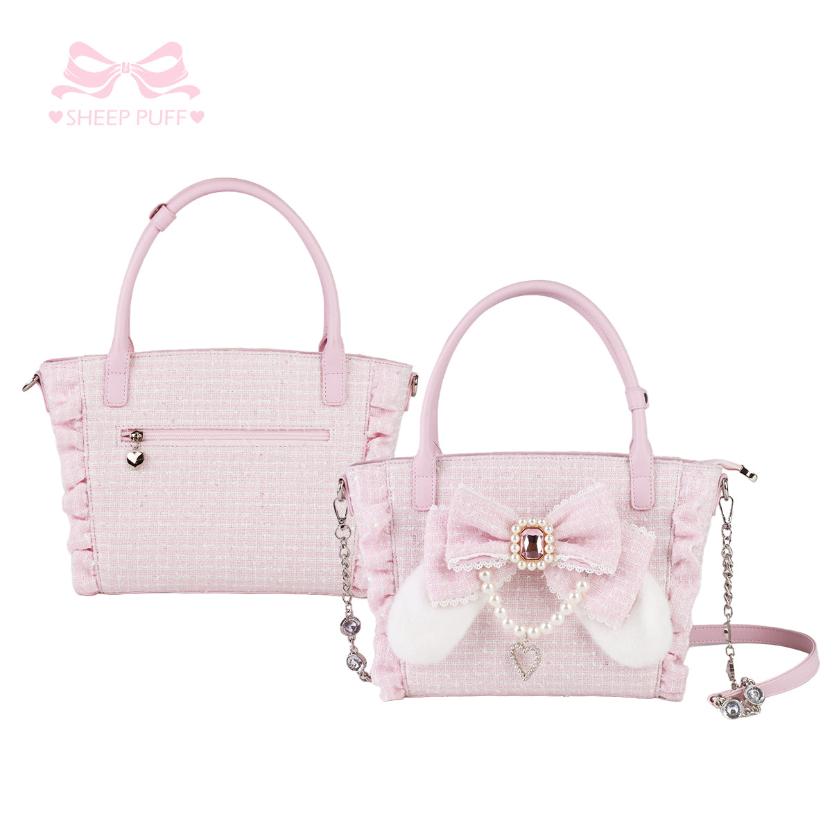 Rabbit Bud ツイードバッグ【Sheep Puff】