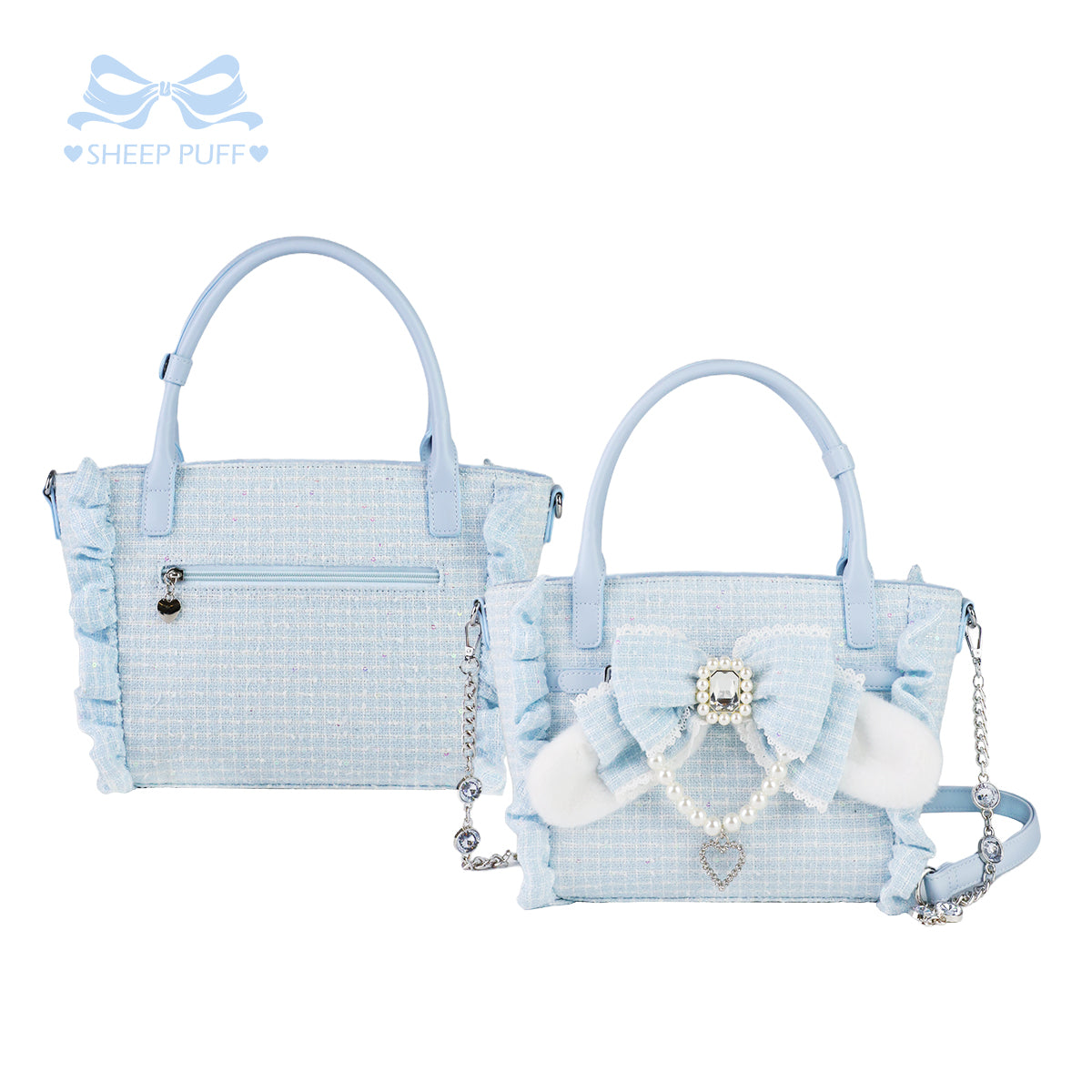 Rabbit Bud ツイードバッグ【Sheep Puff】