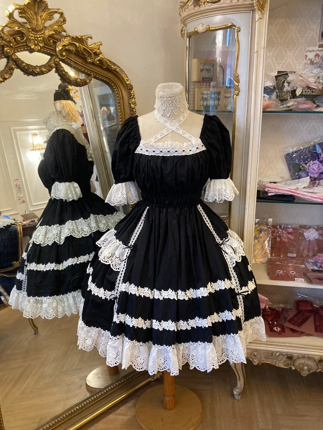 【受注予約~10/5】Rose Bouquet フルシャーリングワンピース【Baroque】