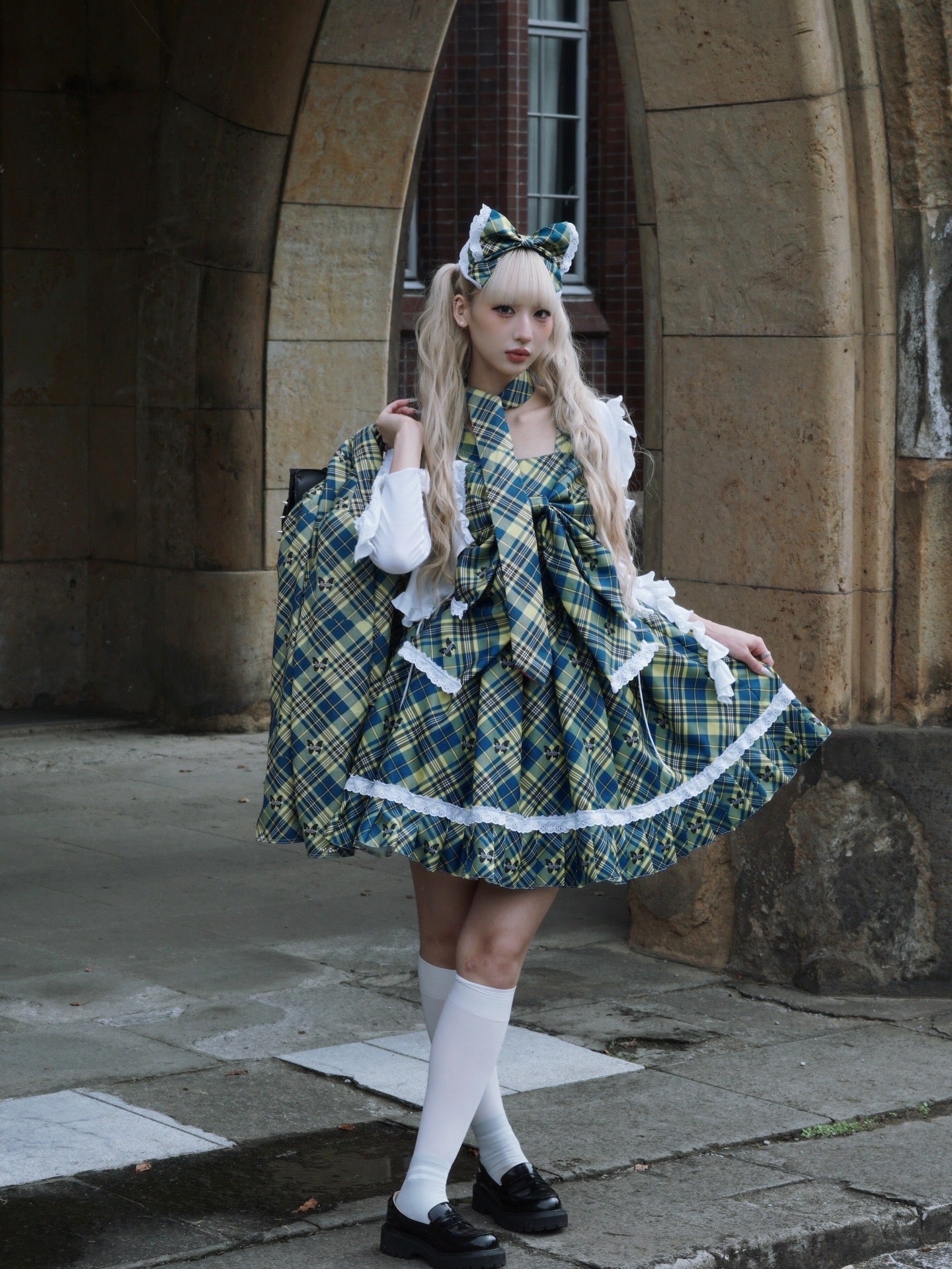 【受注予約~10/30】Tartan Girl Dress【Morpho】
