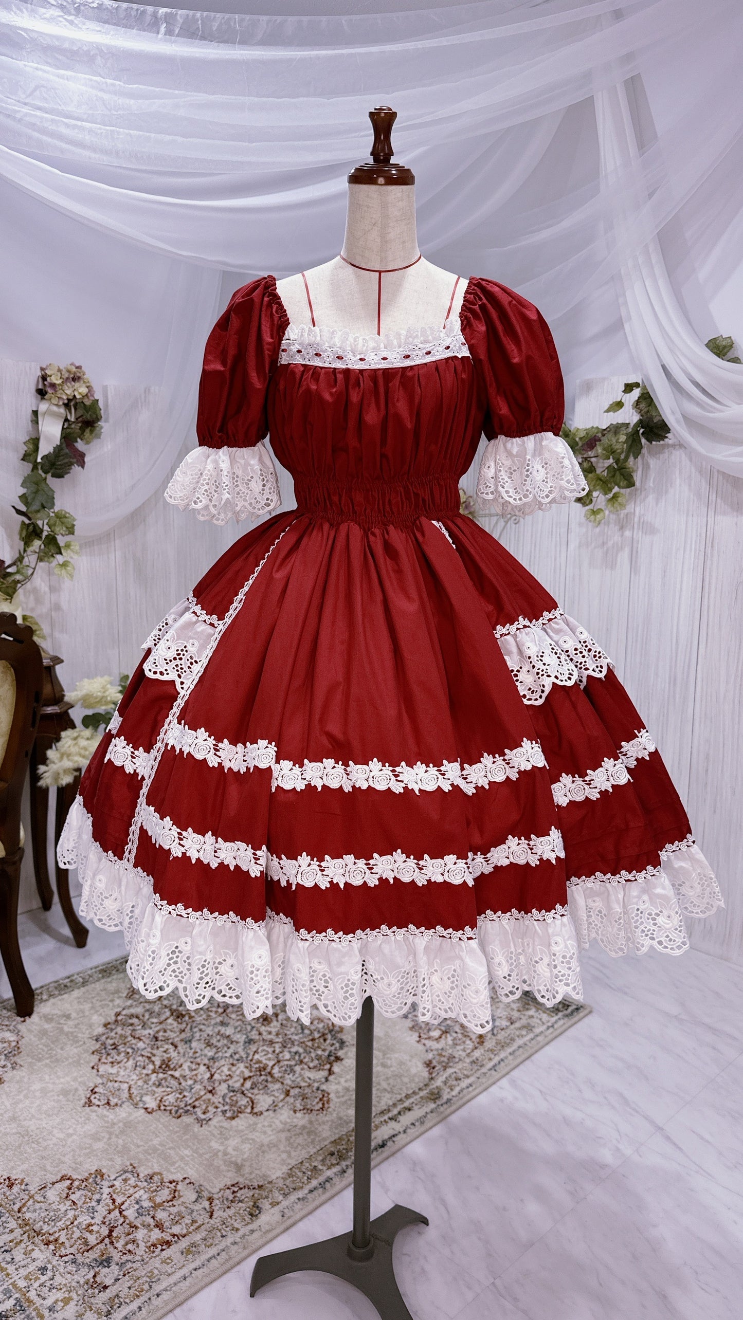 【受注予約~10/5】Rose Bouquet フルシャーリングワンピース【Baroque】