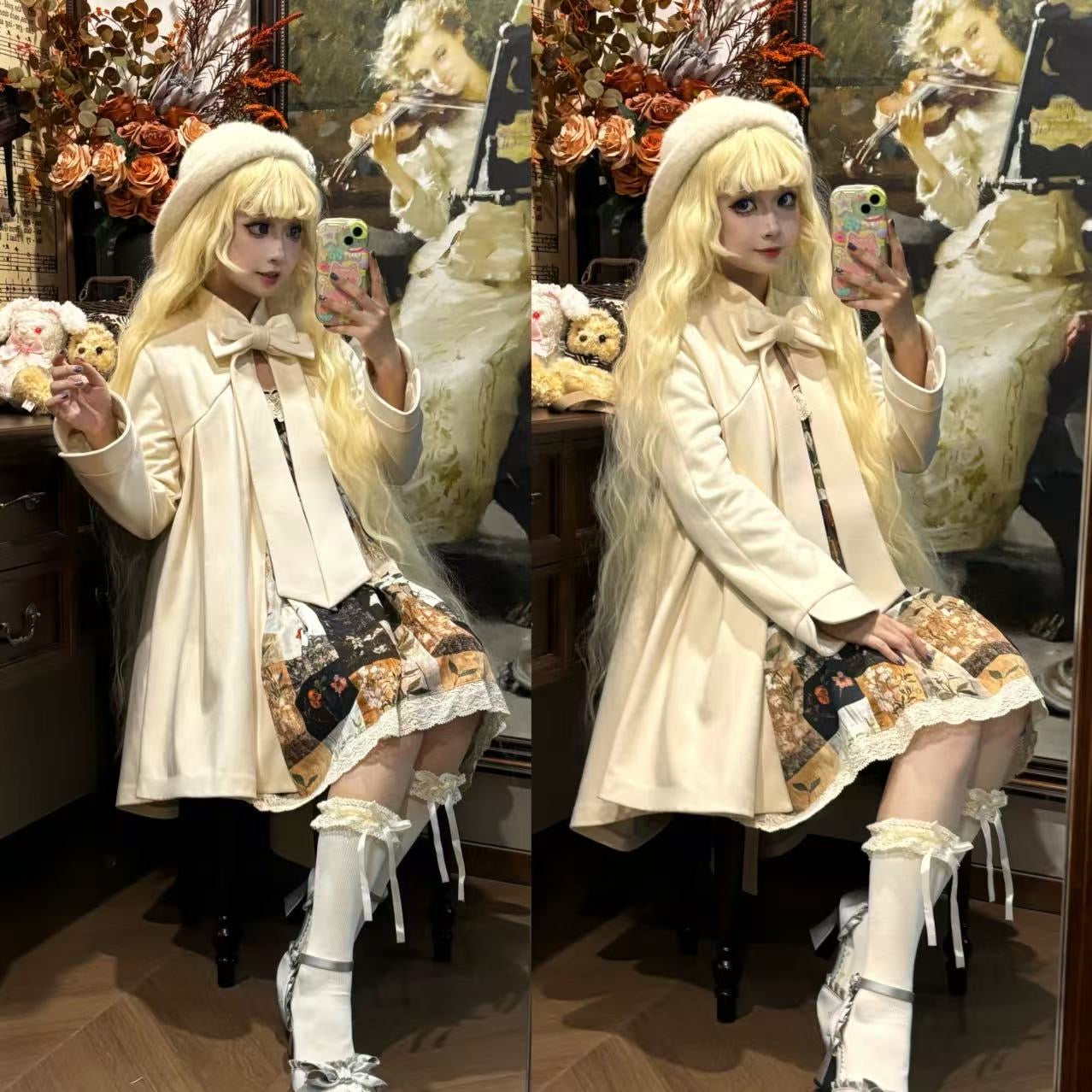 【受注予約~11/12】Eternal Night-White Dawn コート【時織魔女】