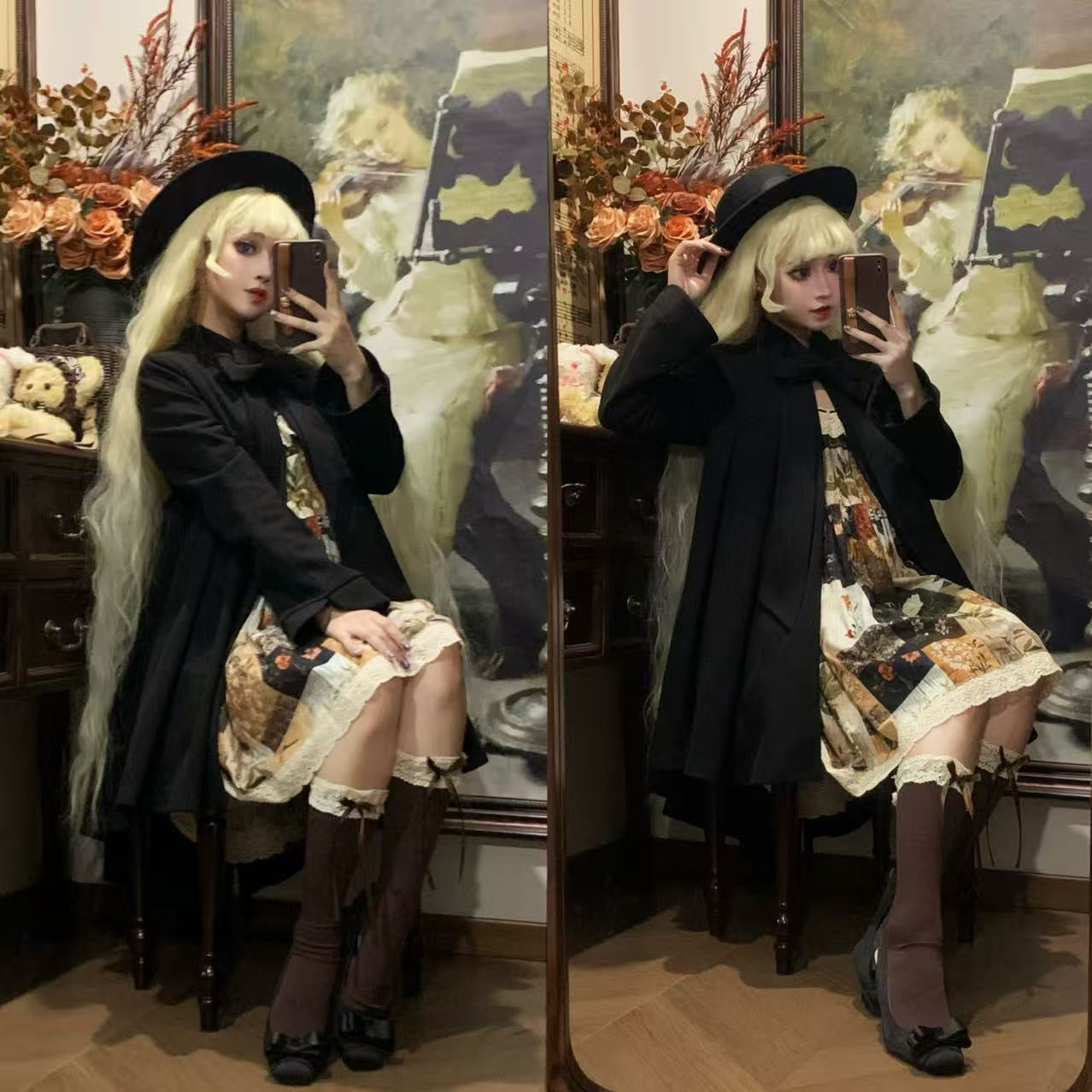 【受注予約~11/12】Eternal Night-White Dawn コート【時織魔女】