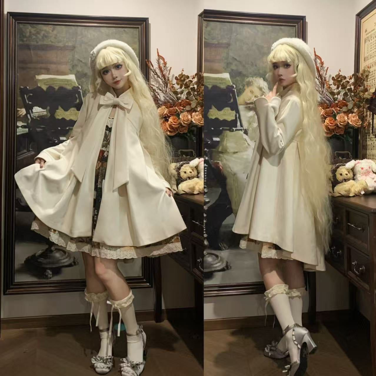 【受注予約~11/12】Eternal Night-White Dawn コート【時織魔女】