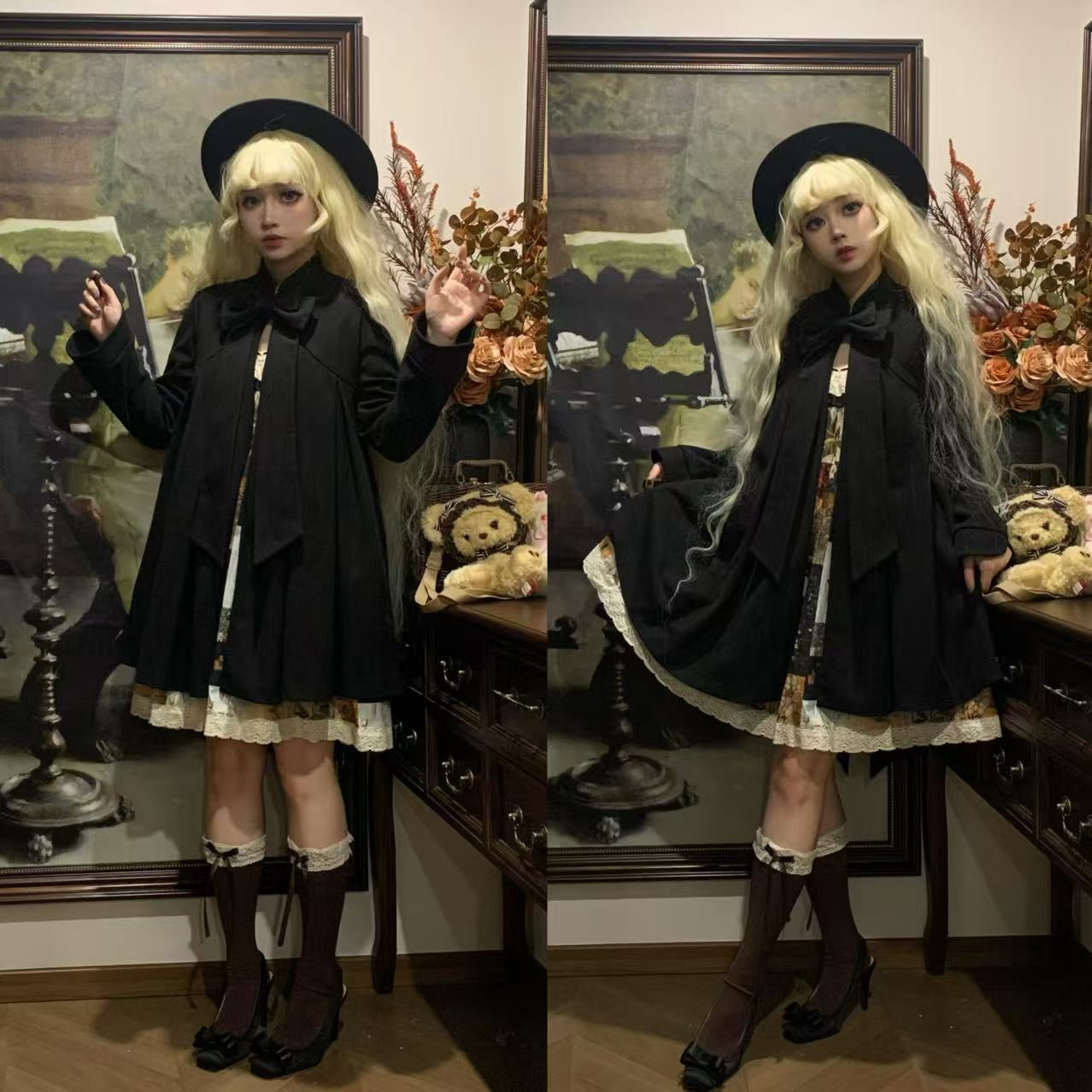 【受注予約~11/12】Eternal Night-White Dawn コート【時織魔女】