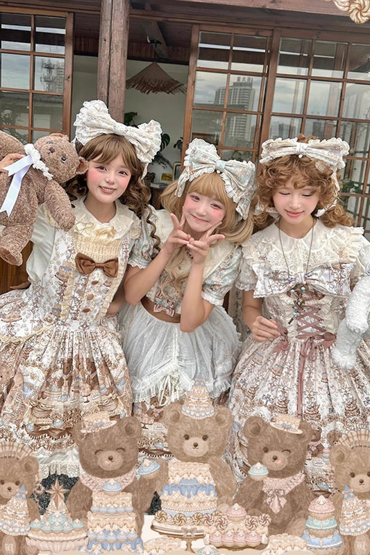 [Pre-orders until August 7th] Macaroon Bear Accessories [Wendu's wardrobe]