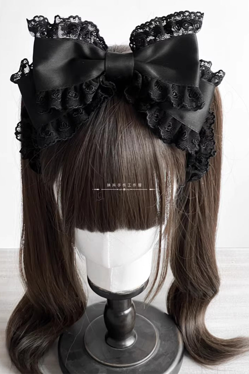 パールリボンカチューシャ【妹抖手作工作屋】