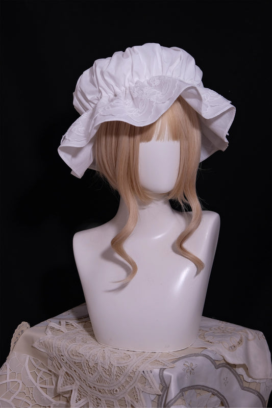 フリルナイトキャップ【mukumuro】