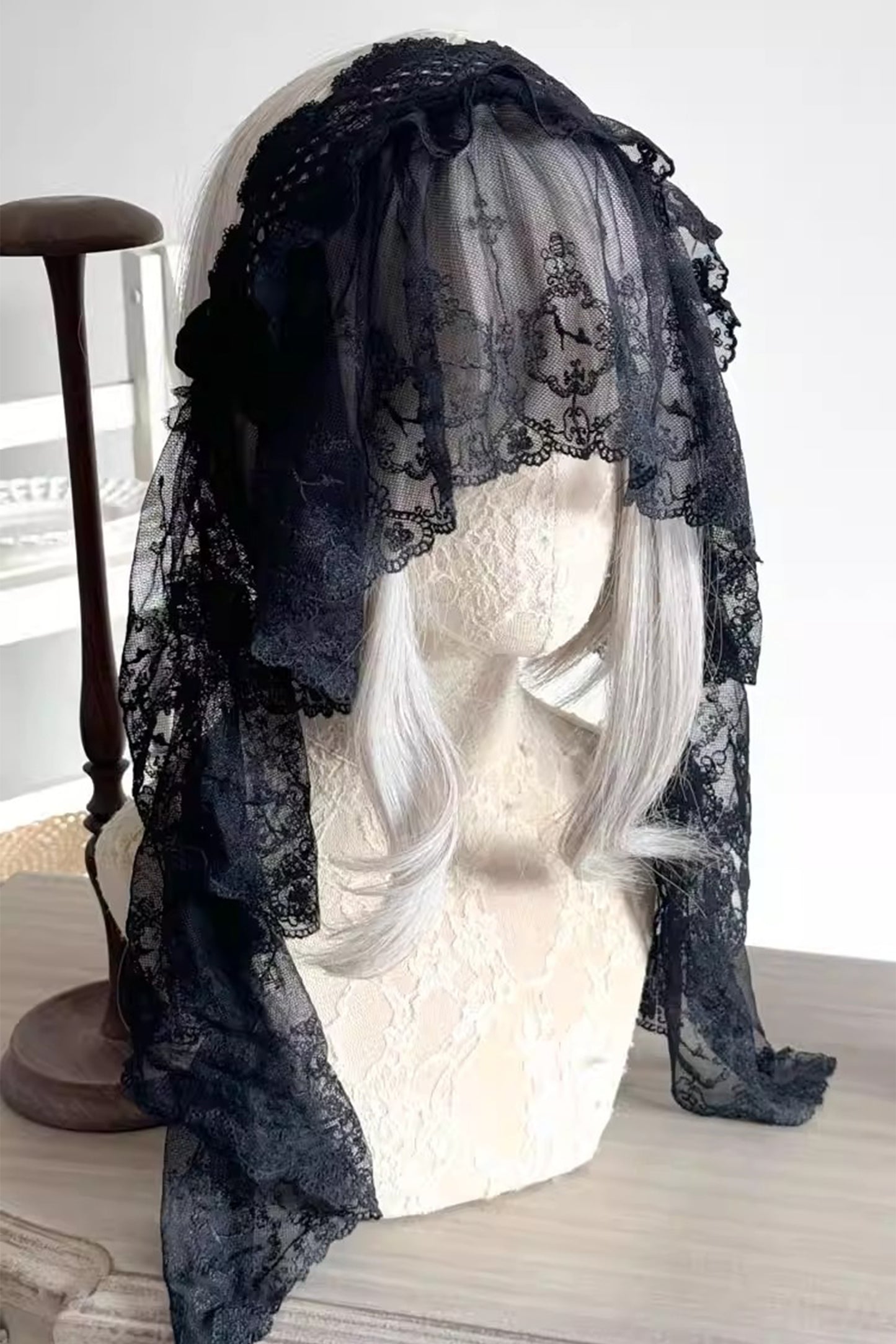 サイドロングヴェールヘッドドレス【妹抖手作工作屋】