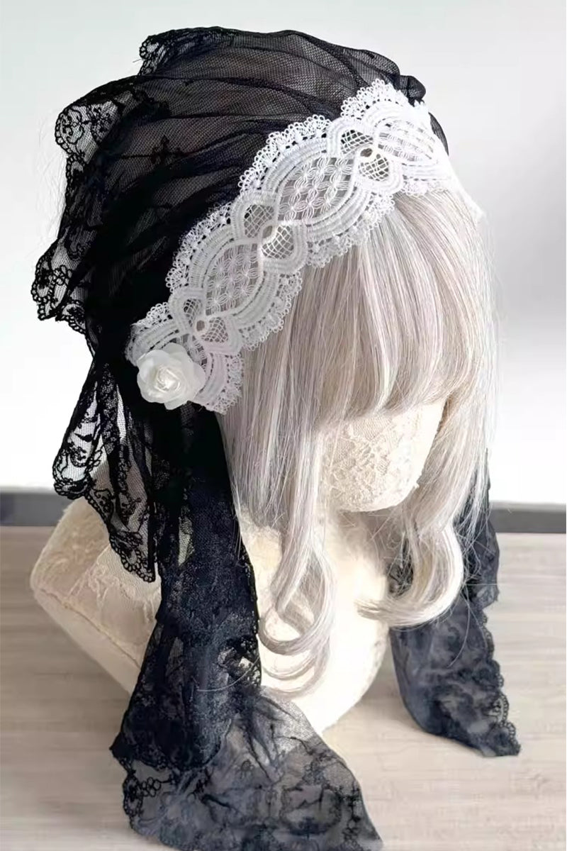サイドロングヴェールヘッドドレス【妹抖手作工作屋】