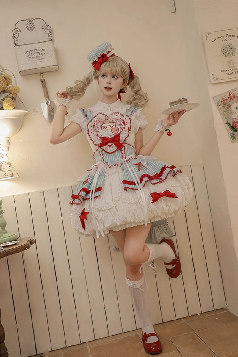 【受注予約~9/25】Eat Cake アクセサリー【双生小熊】