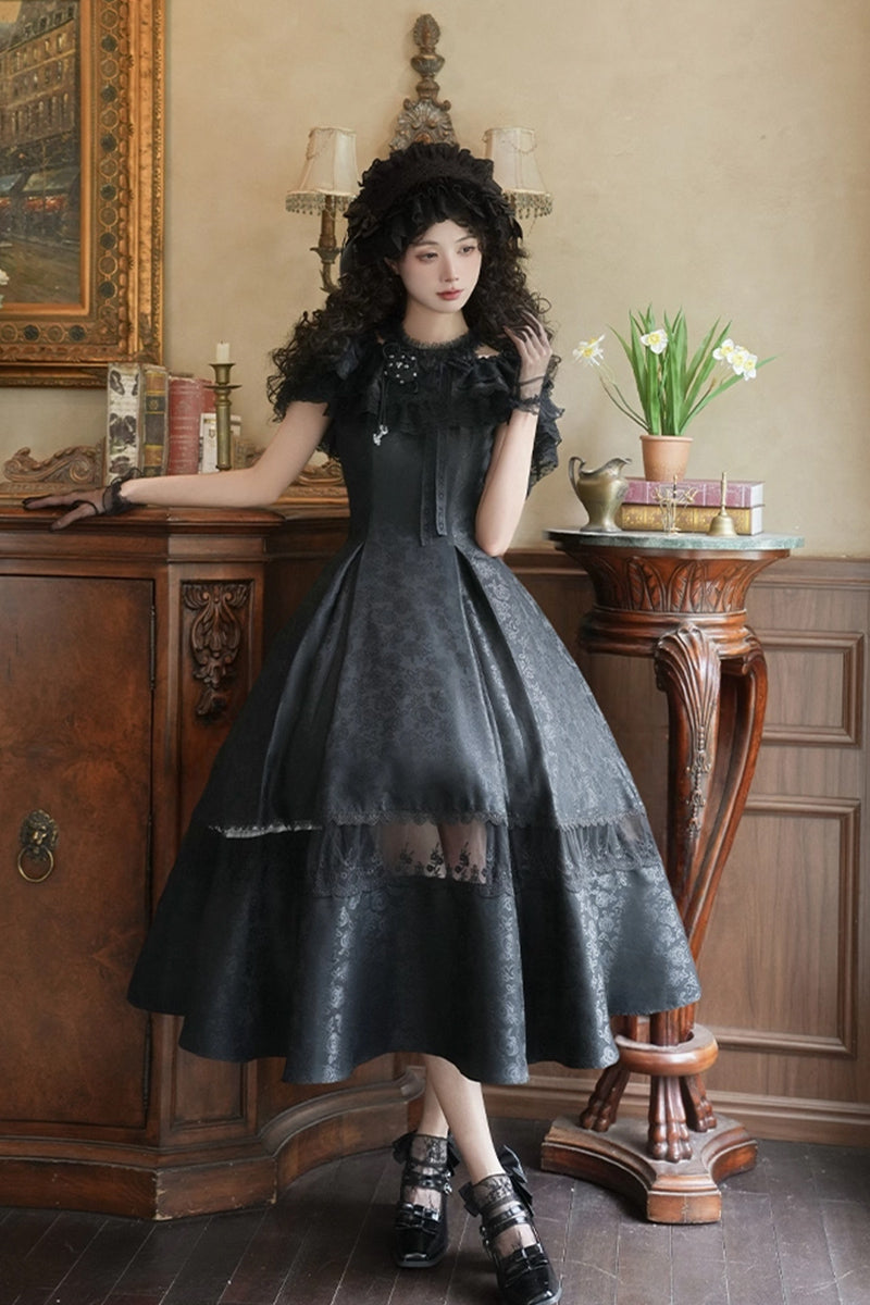 幅広レースヘッドドレス【With Puji】