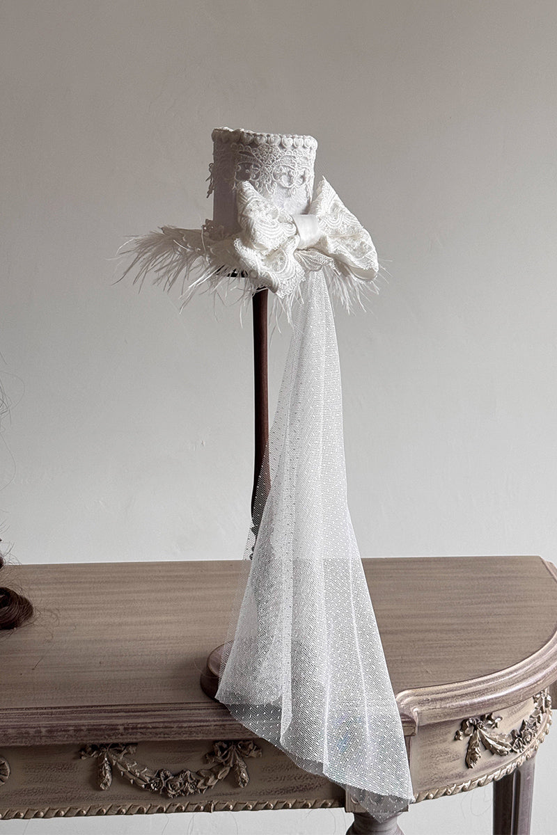 ヴェール付きミニハット【妹抖手作工作屋】