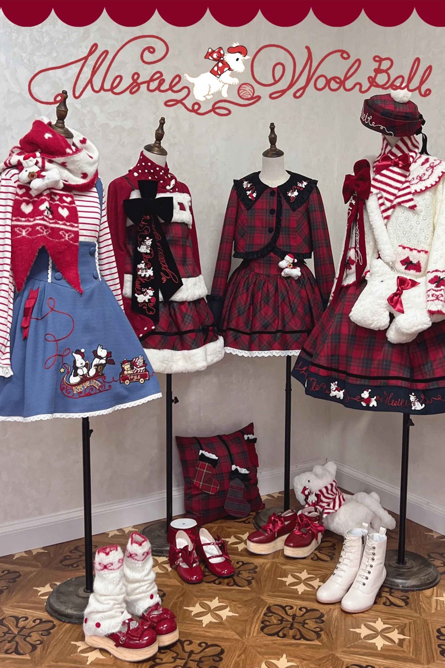 【受注予約~10/30】Puppy and WoolBall アクセサリー【iris de nuit】