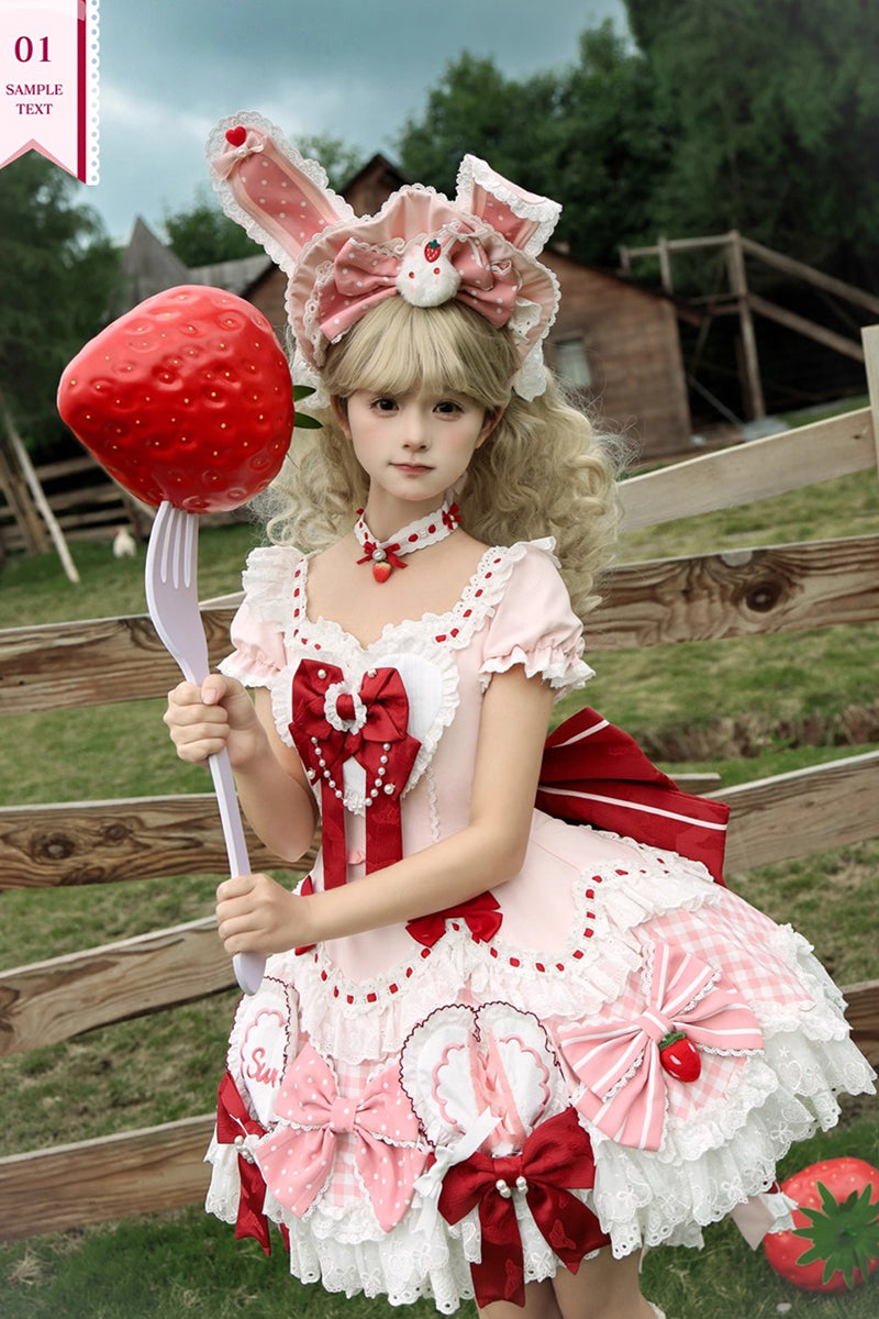 【受注予約~12/18】Sweet Berry Rabbit アクセサリー【蜜桃白茶】